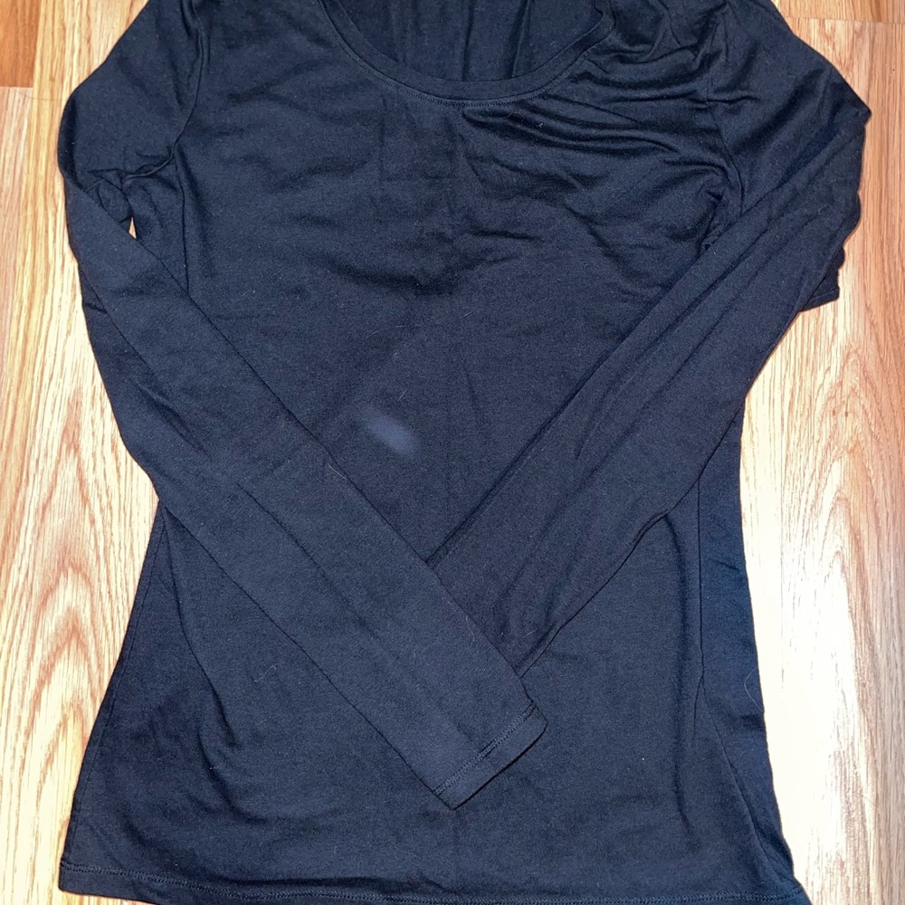 Plain black long sleeve